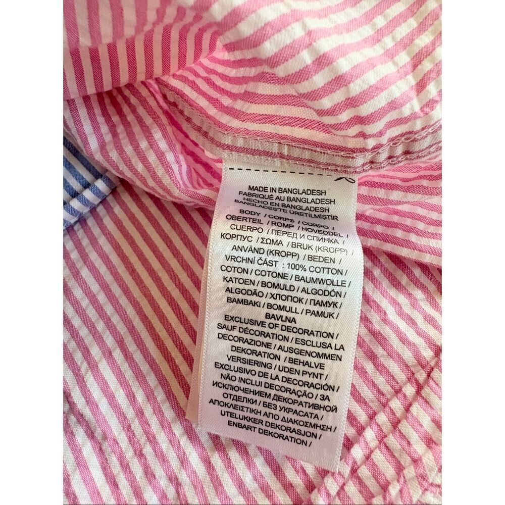 Striped Seersucker Ralph Lauren Shirt Kids size 6